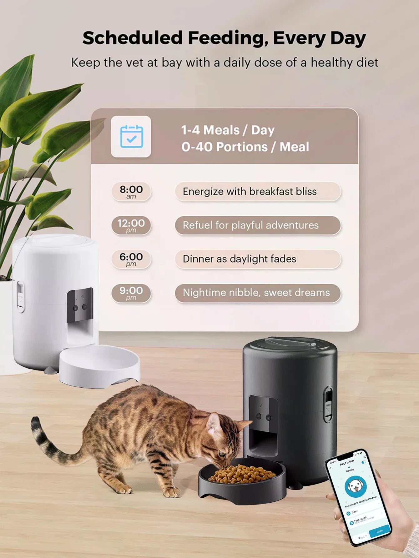 Automatic Cat And Dog Feeder With App Control And WiFi