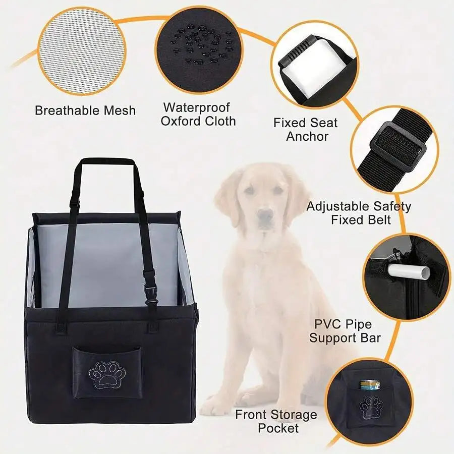 Pet Car Seat Cushion Carrier Mat For Travel And Home Use