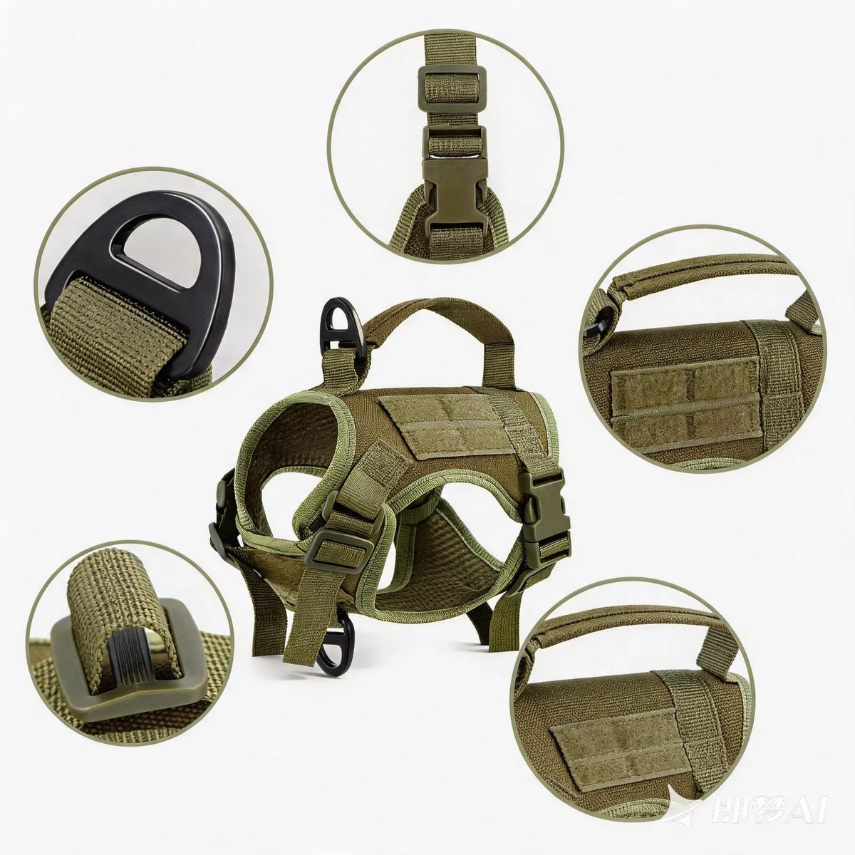 PETRAVEL Tactical Cat Harness Vest And Leash Set