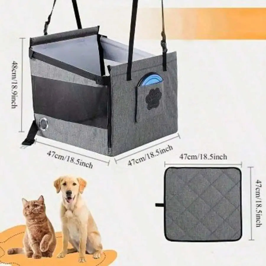 Pet Car Seat Cushion Carrier Mat For Travel And Home Use