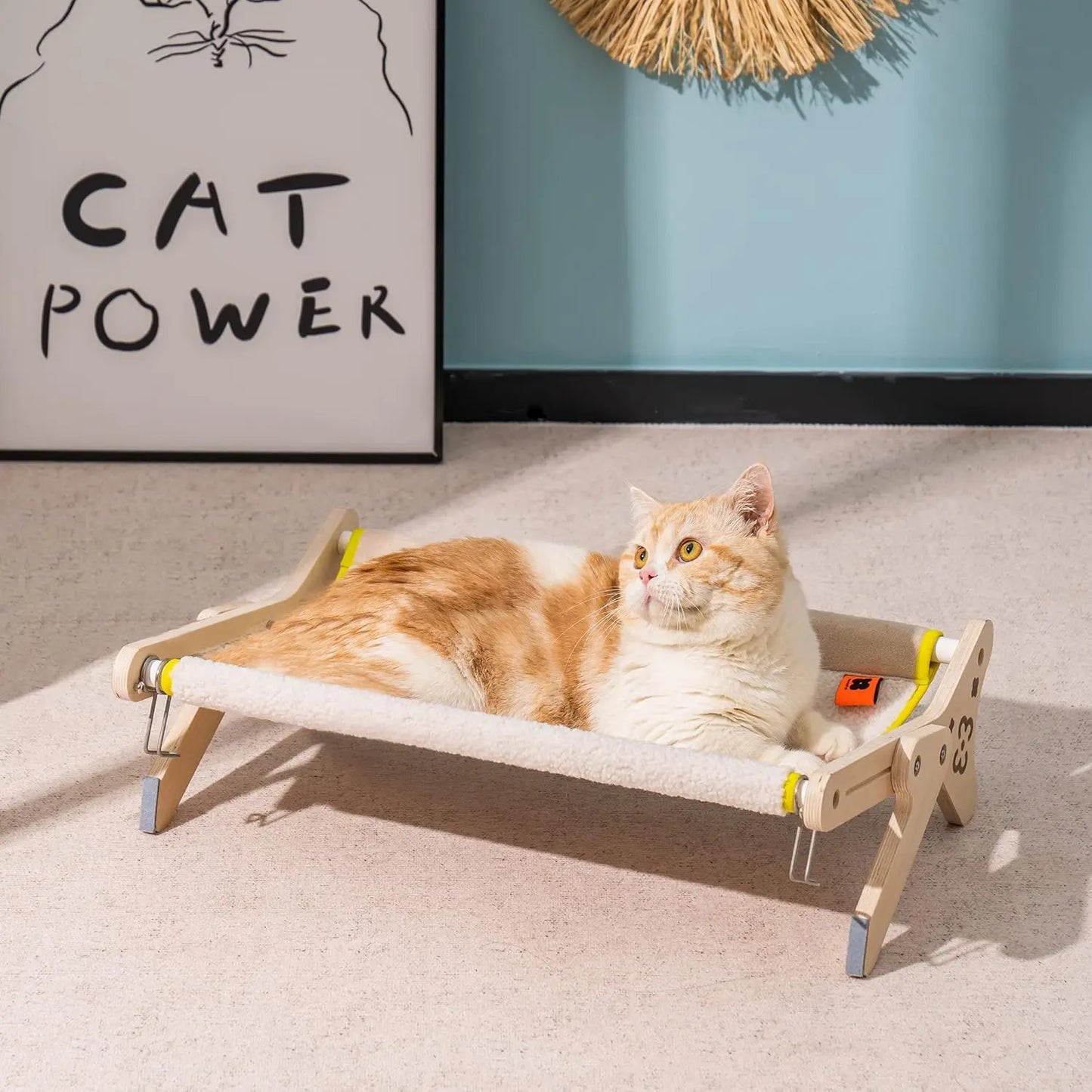 MEWOOFUN 2 In 1 Cat Windowpane Perch Bed Indoor Cats