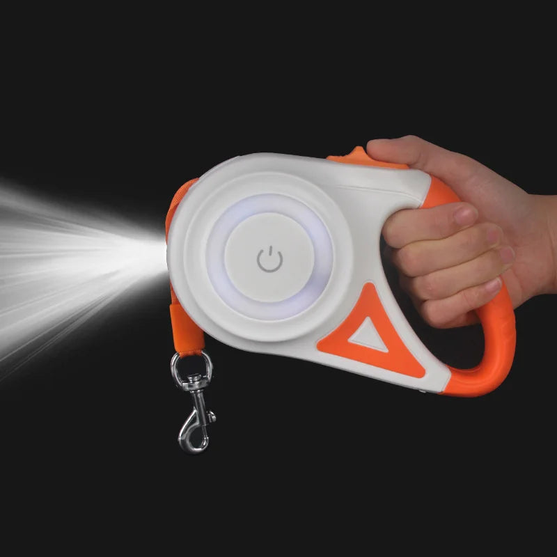 Booteely Retractable Dog Leash With LED Flashlight