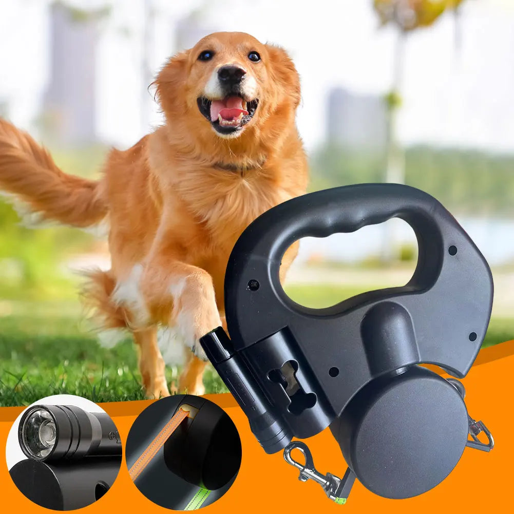 Alloet Dual Pet Leash Retractable With 360 Degree Swivel