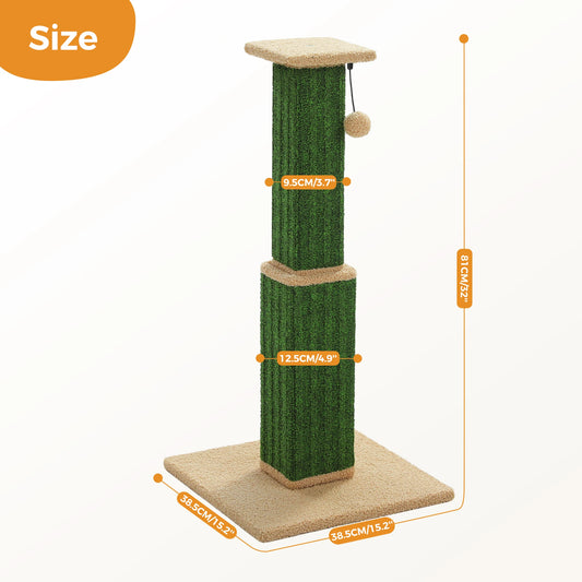 PAWZ Road Cat Scratching Post For Indoor Cats With Sisal Ball