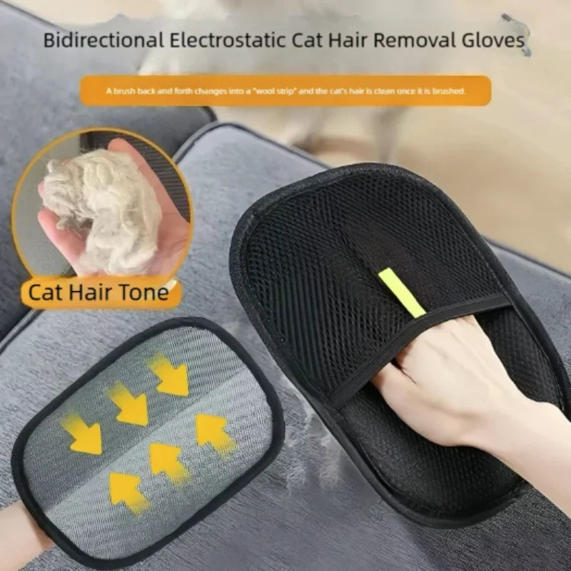 Pet Grooming Gloves for Cat Dog Hair Removal Home Cleaning