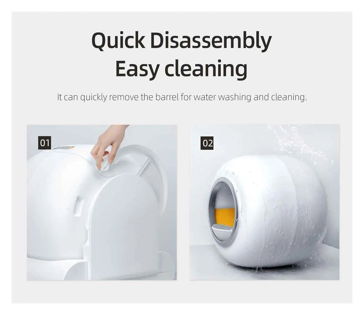 Smart Self Cleaning Cat Litter Box Featuring App Control