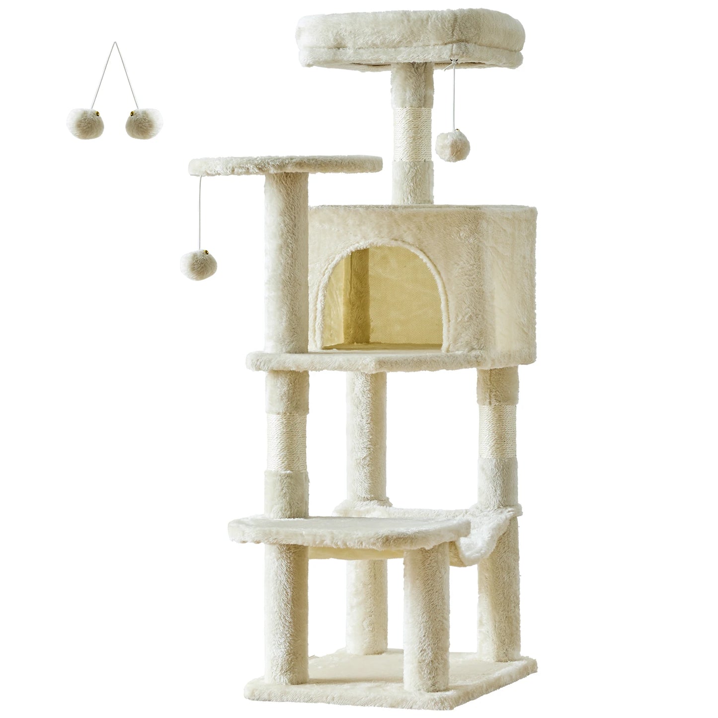 JHK Multi Cat Climbing Cat Tree Tower For Indoor Cats