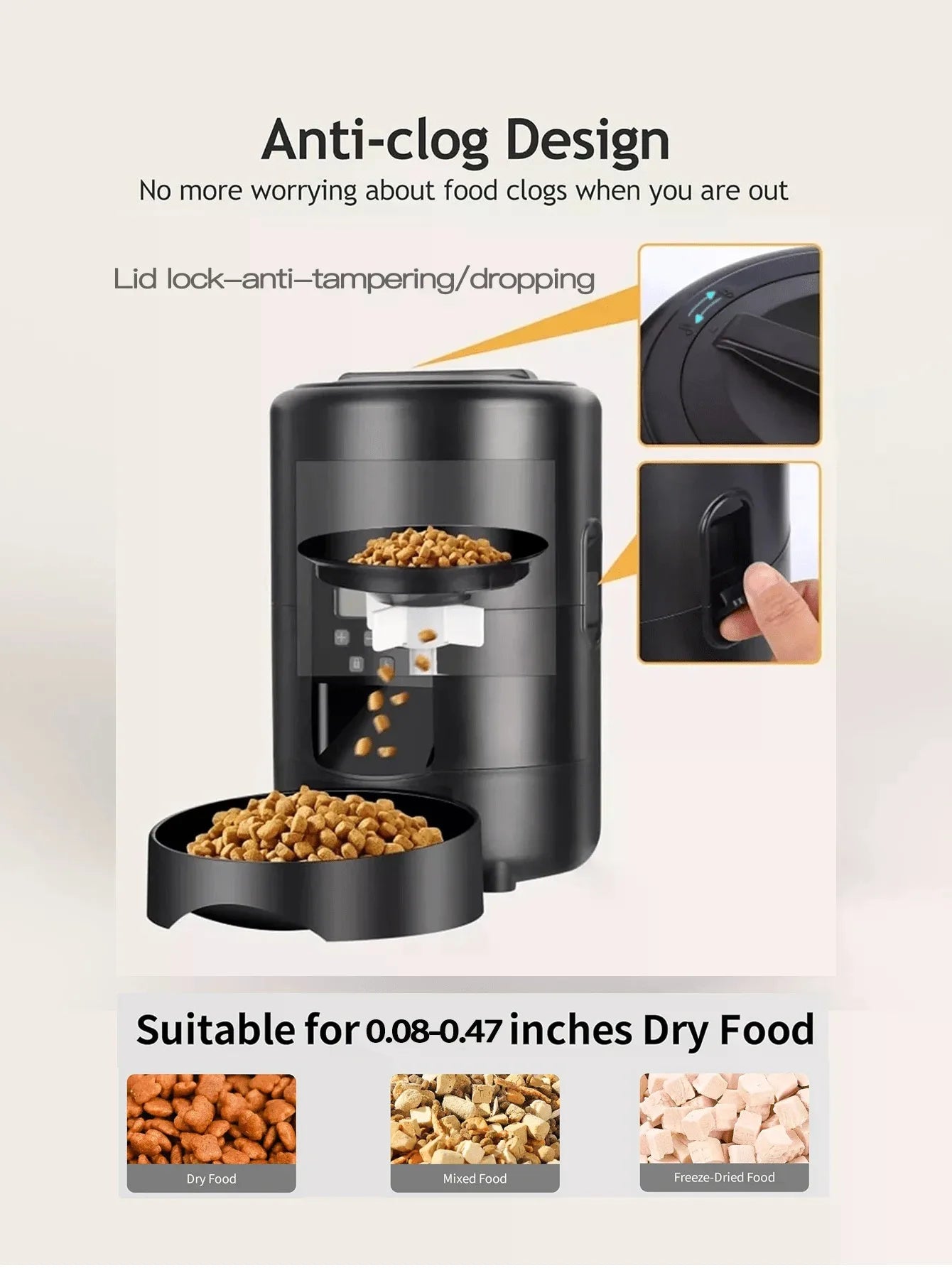 Automatic Cat And Dog Feeder With App Control And WiFi