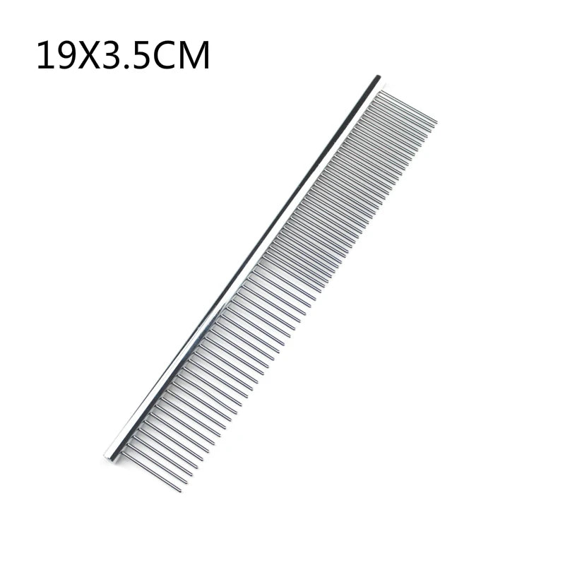Stainless Steel Dog Comb For Thick Fur Dematting And Grooming