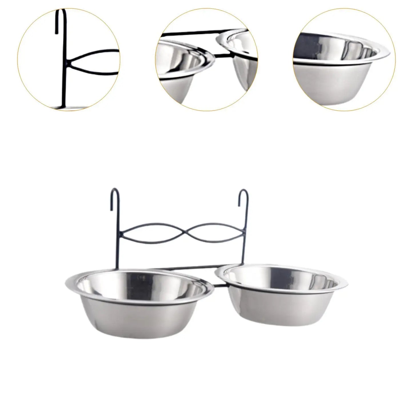 Kesoto Stainless Steel Dog Feeding Station Anti Slip Bowl