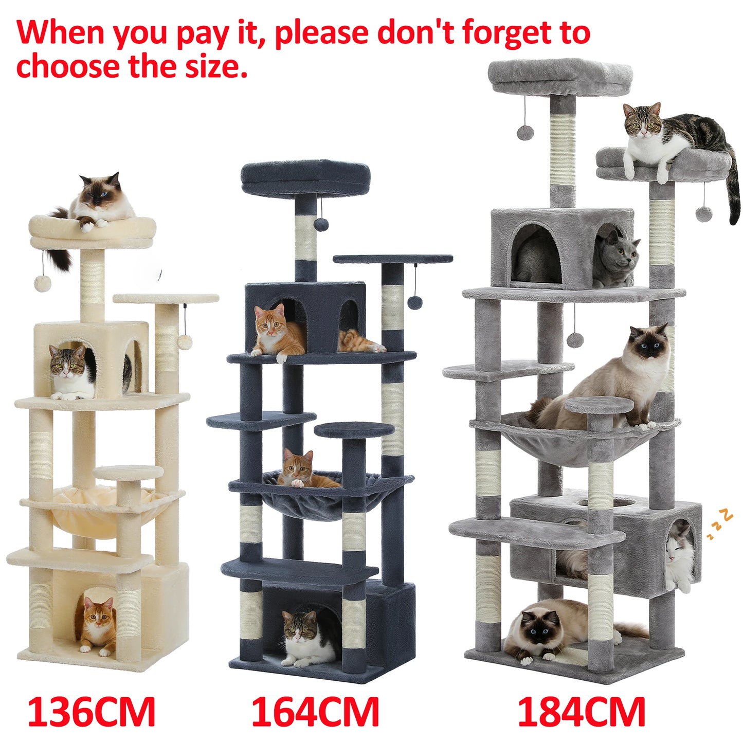 PAWZ Road Cat Tree Indoor Tower With Durable Sisal Posts