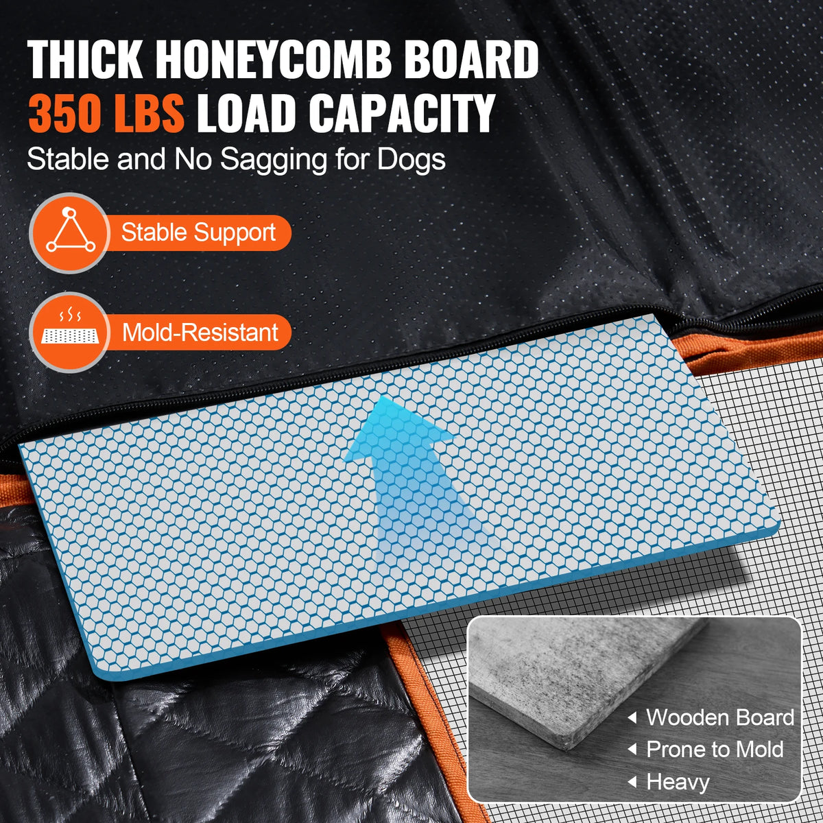 SucceBuy Back Seat Dog Car Seat Cover With Mesh Window