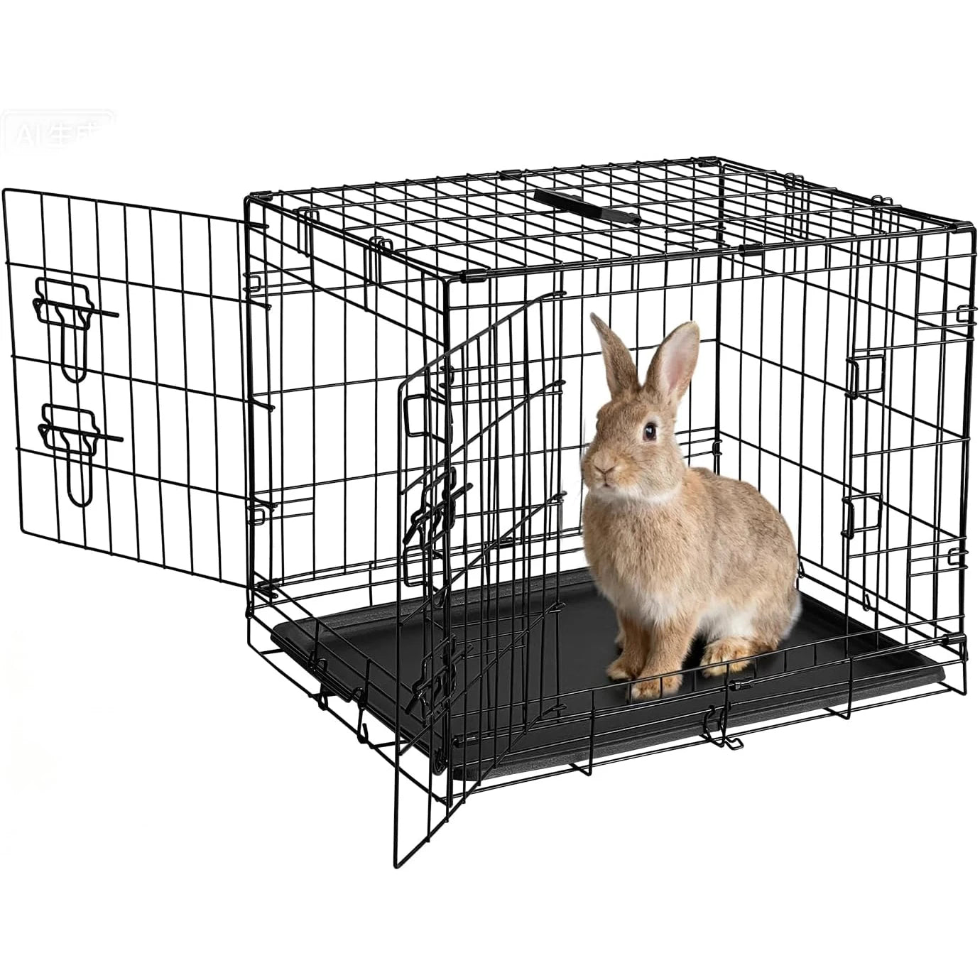 HiMISSCN Rabbit Cage Portable Folding Slide Out Tray