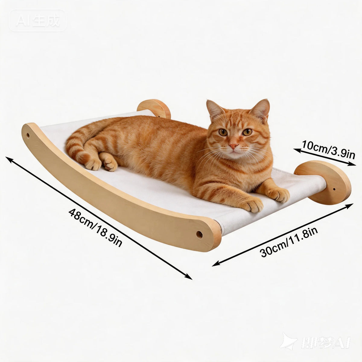 CWV Wall Mounted Cat Hammock Stairway And Sisal Scratching Shelf