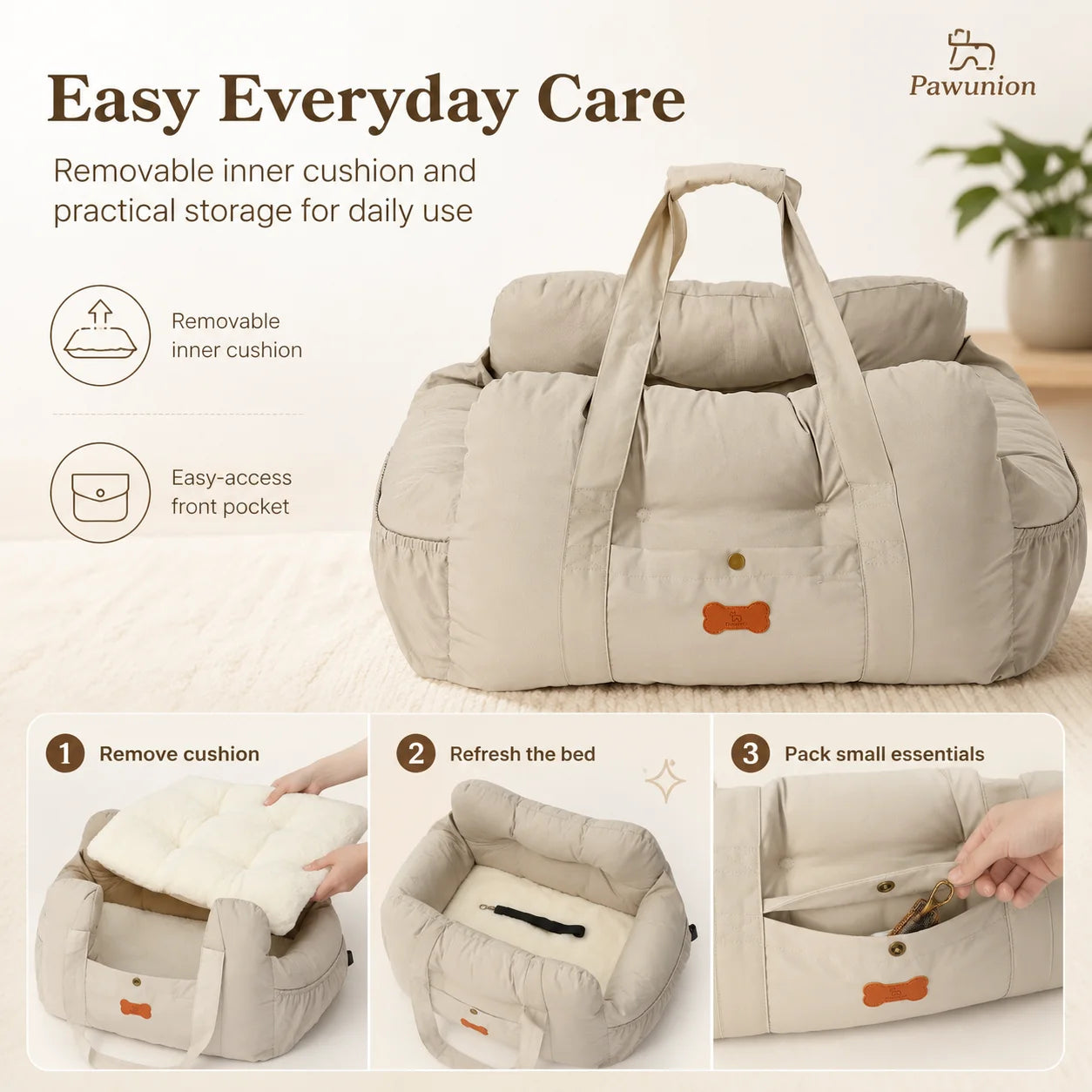 Dog Car Seat Booster For Small To Medium Dogs Portable
