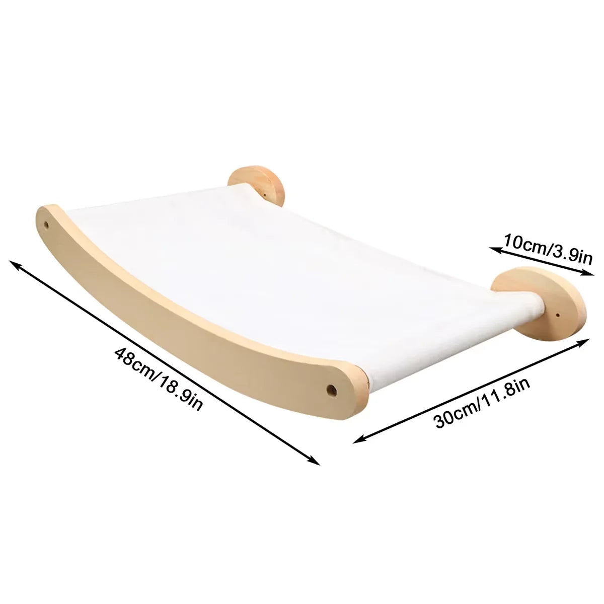 CWV Wall Mounted Cat Hammock Stairway And Sisal Scratching Shelf