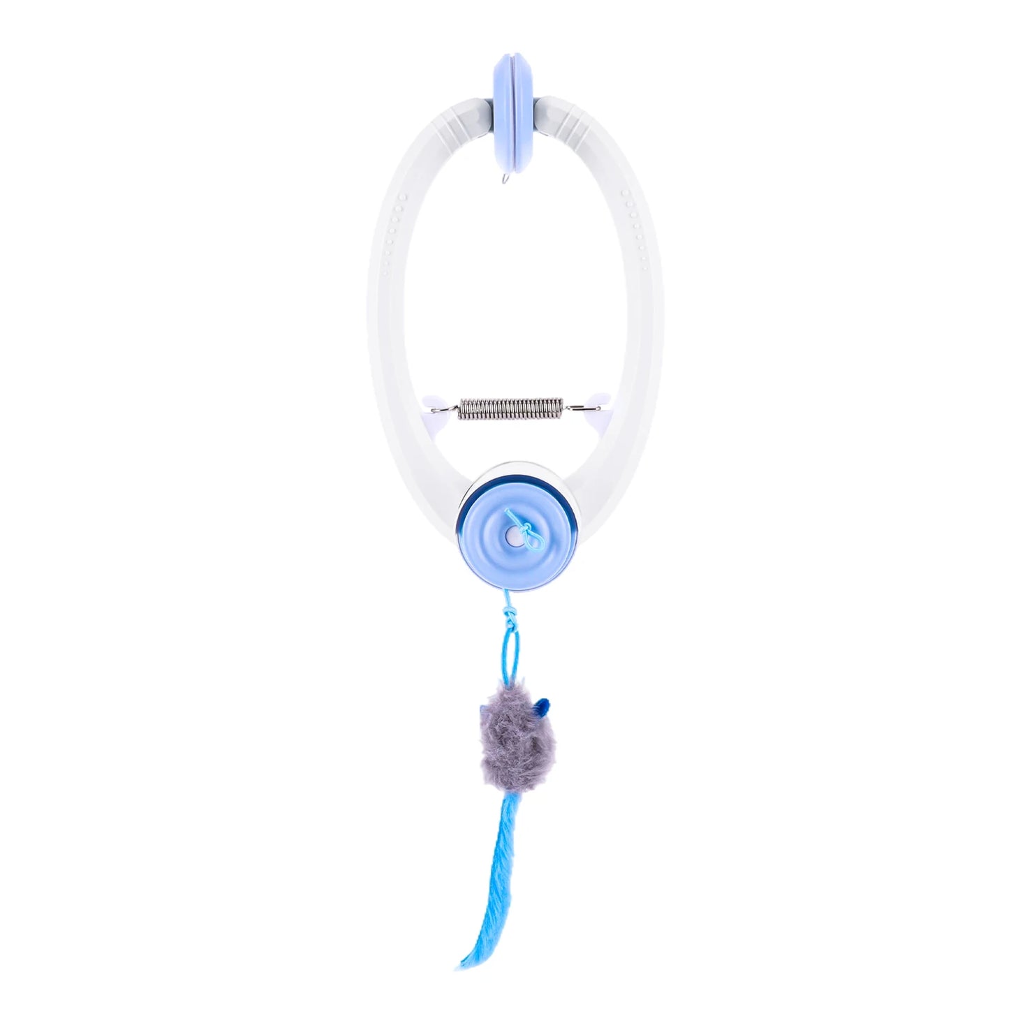 NONEDoor Door Hanging Automatic Retractable Kitten Toys With 3 Catnip Mice