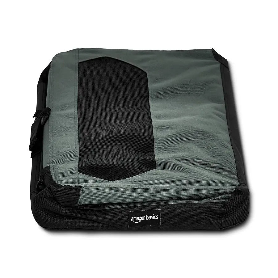 Soft Sided Folding Dog Crate Carrier With Fleece Pad